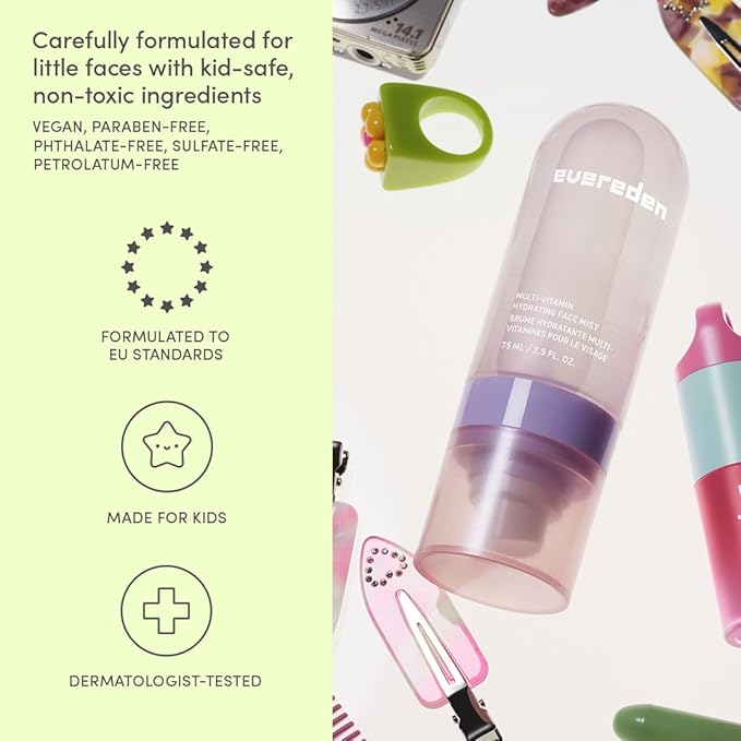 Evereden Kids Multi-Vitamin Hydrating Face Mist | Nourishing Face Spray - Image 5