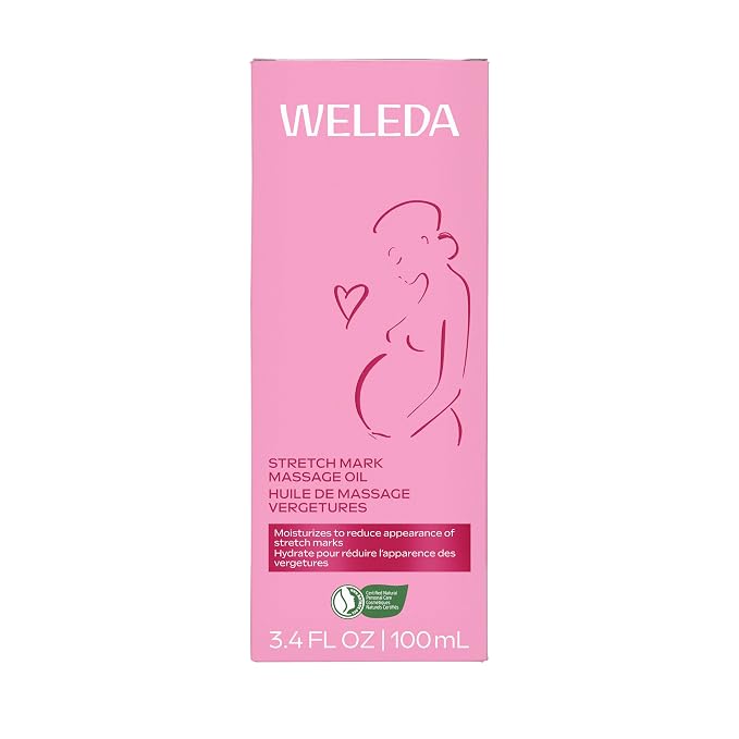Weleda Stretch Mark Pregnancy Massage Oil, 3.4 Fluid Ounce, Plant Rich Oil - Image 2