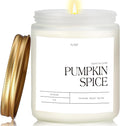 Pumpkin Spice Fall Candles for Home Scented, Natural Soy Wax Aromatherapy Non by Unknown