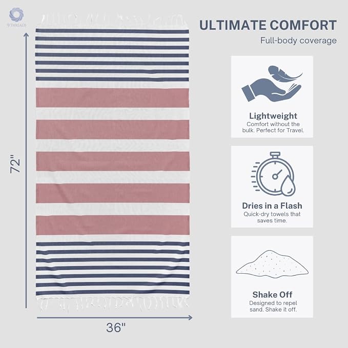 Cotton Turkish Beach Towel - Image 4