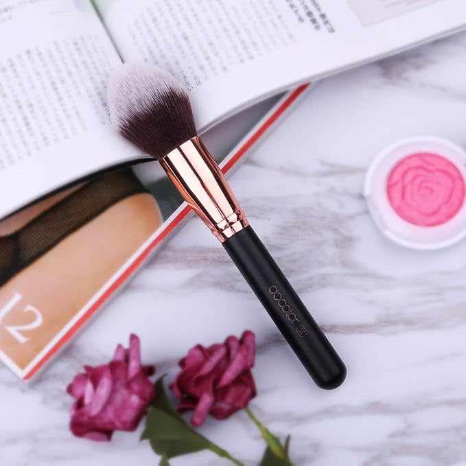 Docolor Pointed Powder Brush Professional Face Makeup Powder Make Up Brushes - Image 4