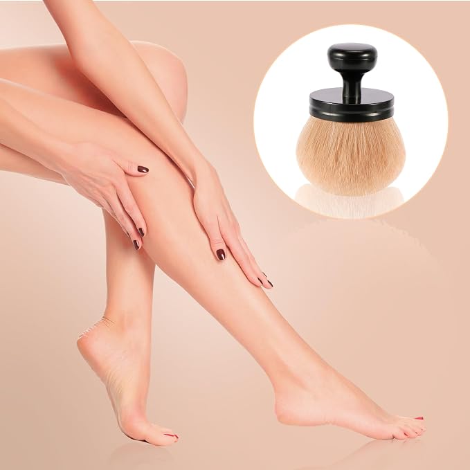 UNIMEIX 3 Inch Sunscreen Applicator Self Tanner Brush Body Makeup Kabuki Blend - Image 5