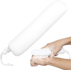 Bath Brush Head with Sponge, Back Scrubber Bath Mesh Bath Body Brush Head by KkaFFeHealth