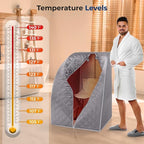 SereneLife Portable Infrared Home Spa | One Person Sauna | Heating Foot Pad and - Image 2