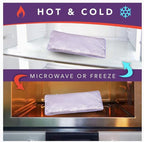 Lavender Eye Pillow, Hot or Cold Weighted Satin Eye Mask, Microwaveable Moist - Image 6