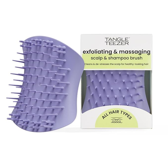 Tangle Teezer Scalp & Shampoo Hairbrush, to Exfoliate, and Cleanse, Lavender by TangleTeezer