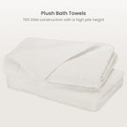 BIOWEAVES 100% Organic Cotton 700 GSM Plush Bath Towels 30" x 58" GOTS Certified - Image 2