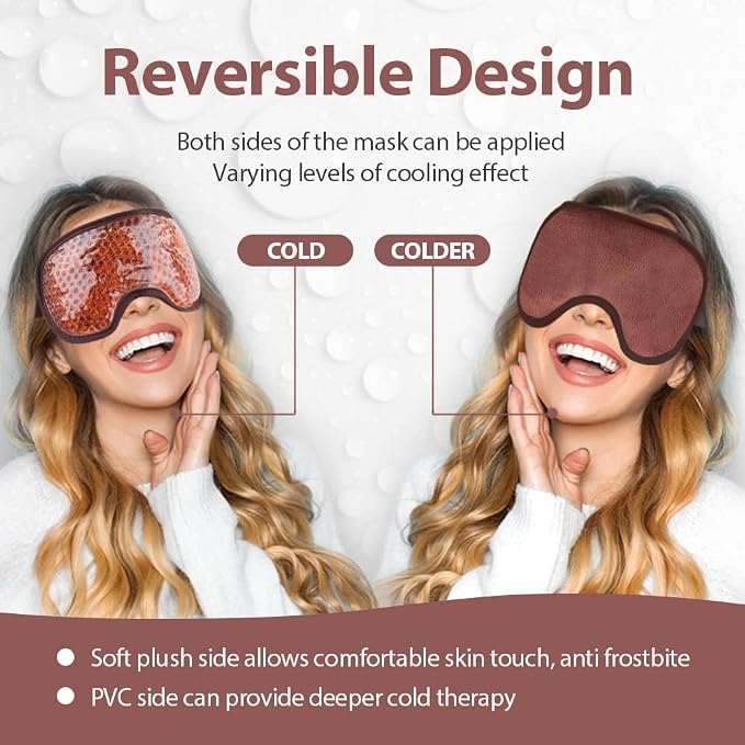 NEWGO Cooling Eye Mask for Puffy Eyes, Cold Eye Mask Eye Ice Pack for After - Image 3