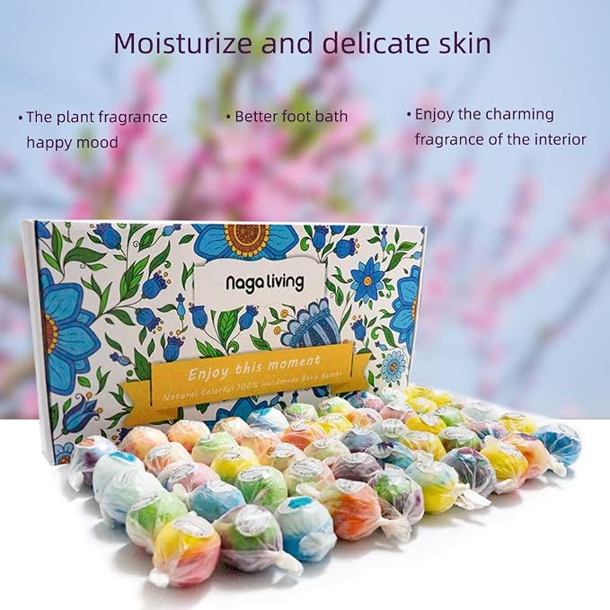 Bath Bombs Gift Set, 50 Handmade Bulk Bath Bombs - Image 9