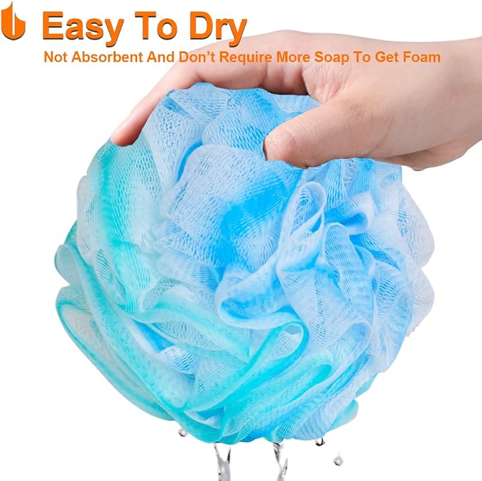 Urbanstrive Shower Bath Sponge XL 75g Soft Shower Loofahs Balls - Image 5