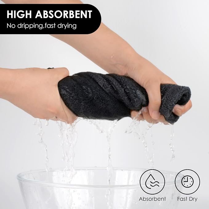 SINLAND Microfiber Hair Drying Cap Hair Towel Turban Twist - Image 4