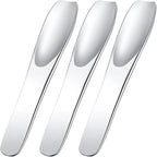 Pndeyo 3pcs Mini Stainless Steel Makeup Spatula, 2.75x0.45in Reusable Cosmetic by Pndeyo