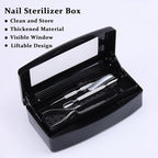 Nail Tool Sterilizer Box Plastic Disinfectant Container - Image 2