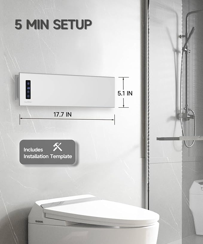 Hot Towel Warmer, Small Towel Warmer Rack Wall-Mounted, LED Control - Image 5
