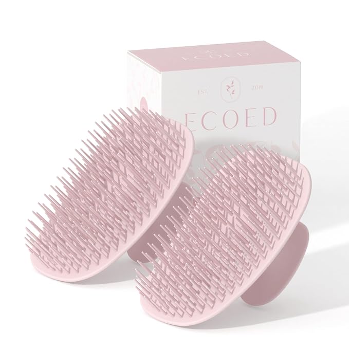 ecoed 2 PC Scalp Massager Shampoo Brush, Scalp Scrubber & Exfoliator by ECOED