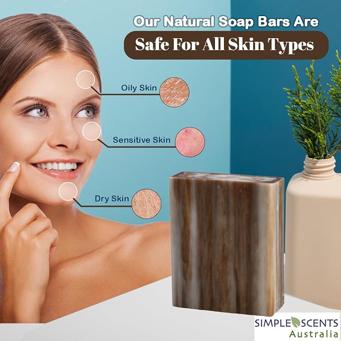 SSA Sandalwood Scented Natural Bar Soap 5 Pack, Australian Triple Milled - Image 5