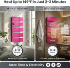 Electric Towel Warmer, Heated Towel Rack - Image 2