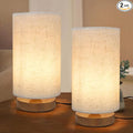 Table Lamps for Bedrooms Set of 2, Minimalist Bedside Lamps Set by SEENSINY