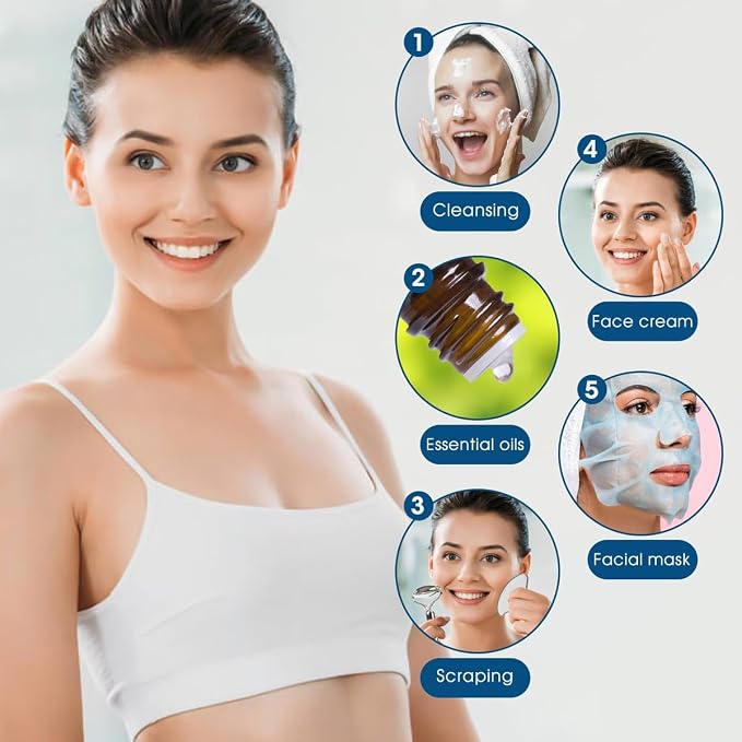 Bealihelp Face Roller and Gua Sha, Stainless Steel Facial Roller and Guasha Tool - Image 7