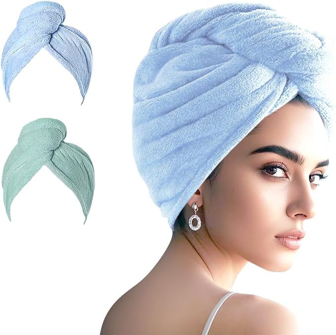 Microfiber Hair Drying Towel Wrap by Unknown