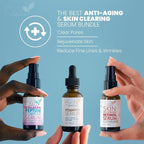 Eva Naturals Trifecta Face Serum Set – Retinol, Vitamin C & Peptides - Image 3