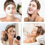 Spa Headbands for Washing Face Wristband Set Sponge Makeup Skincare Headband - Image 3