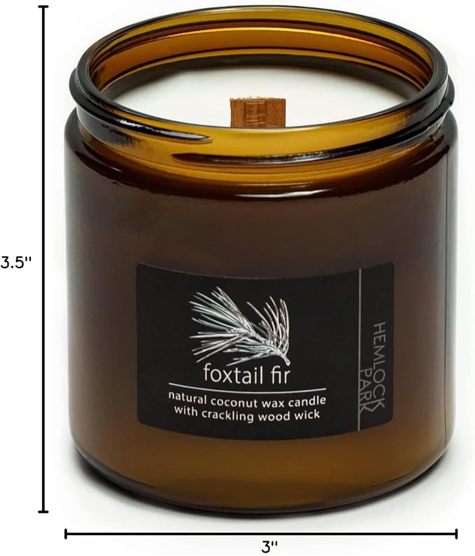 Hemlock Park Foxtail Fir Apothecary Hand-Poured Scented Candle | Crackling Wood - Image 6