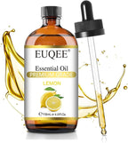 EUQEE Lemon Essential Oil with Glass Dropper, DIY Soap, Humidifier, Candle by EUQEE