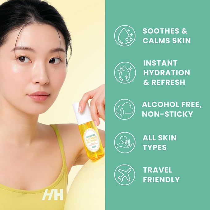 Handmade Heroes Sip The Tea Calming Face Mist Serum – Hydrating Facial Spray - Image 4