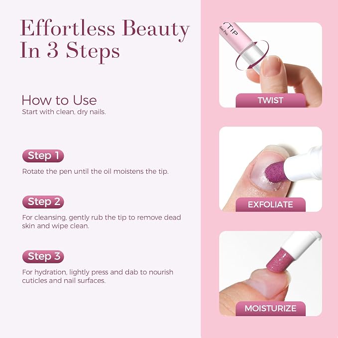 Ceramic Cuticle Pusher & Oil Pen + Cuticle Remover Gel – Gentle Nail Care Kit - Image 5