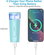 withthesun Nano Face Mister, Facial Steamer, USB Rechargeable Cool Mist Sprayer - Image 4