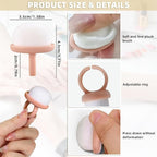 4Packs Nail Dust Cleaning Brush Ring, Soft Brushes - Image 2