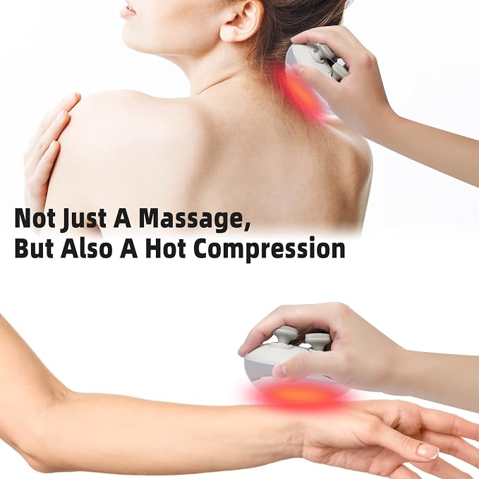 MOUNTRAX 5 in 1 Electric Scalp Massager, Portable Heated Head Hair Massager - Image 3