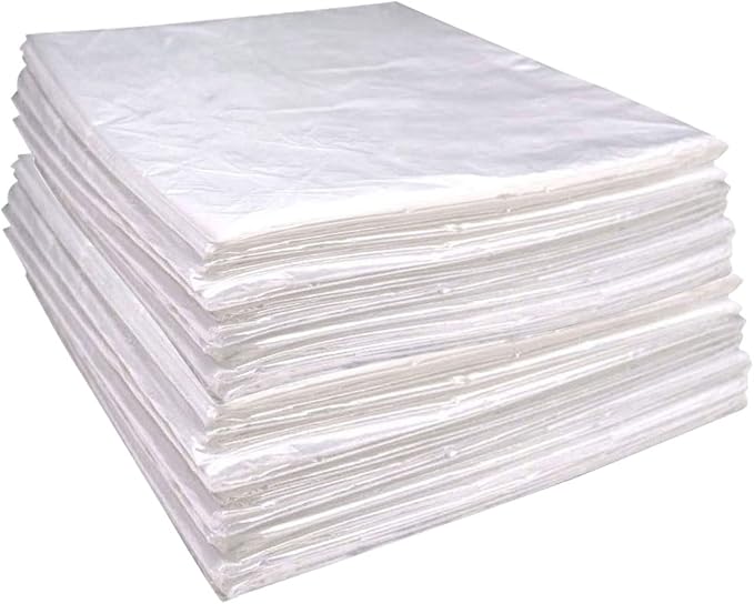 50 Pieces Disposable Plastic Sheeting, by DFANCE