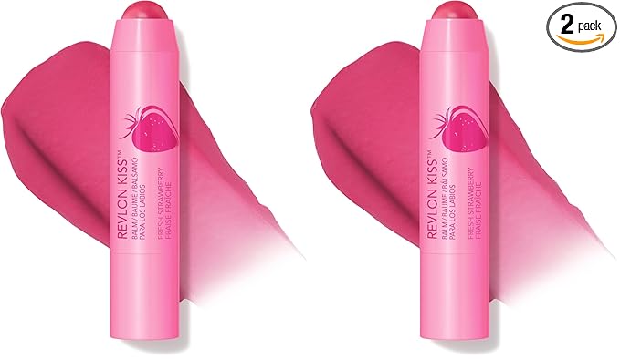 Revlon Tinted Lip Balm, SPF 20, Natural Fruit Oils | Fresh Strawberry | Pack of by RevlonConsumerProductsCorp