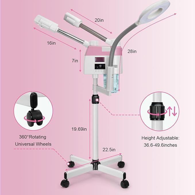 Professional Facial Steamer, 3 in 1 Facial Steamer - Image 7