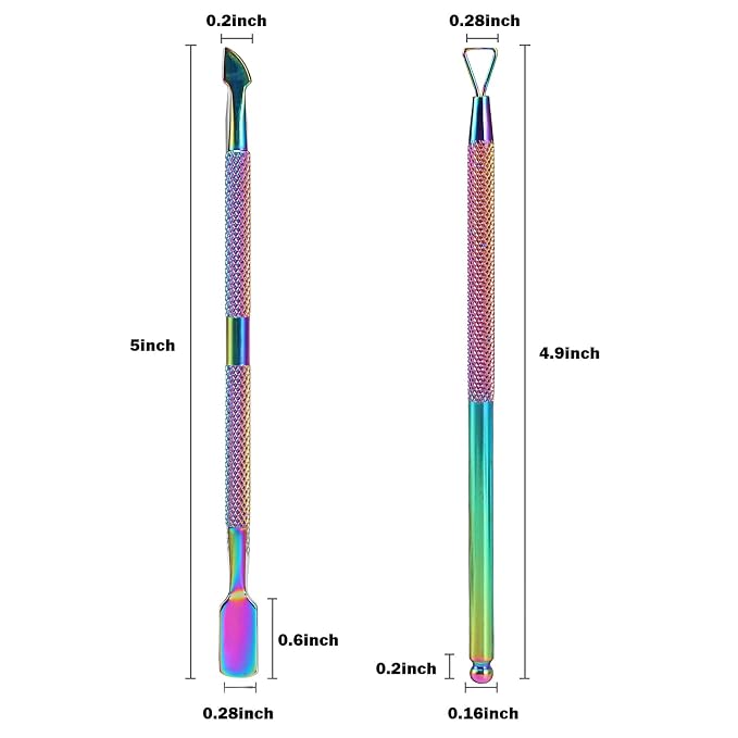 2PCS Cuticle Pusher and Cutter - Image 3