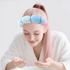 Zkptops Spa Headband for Washing Face Wristband Set Sponge Makeup Skincare - Image 9