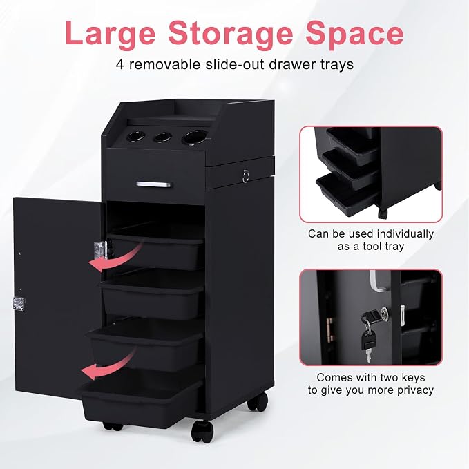 Winado Hair Salon Storage Cart - Image 4