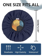 Years calm Men Shower Cap Reusable Waterproof, Dual-Layer Design, Double-Sided - Image 5