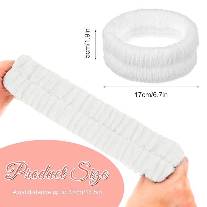 2Pcs Spa Headband, Make Up Headband Hair Head Band - Image 3