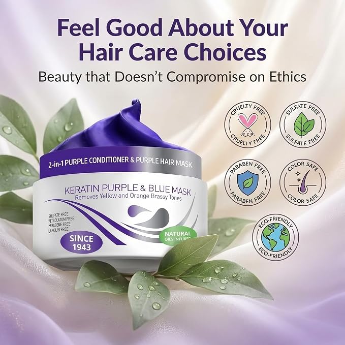 VITAMINS hair cosmetics Keratin Purple Hair Mask - Image 5