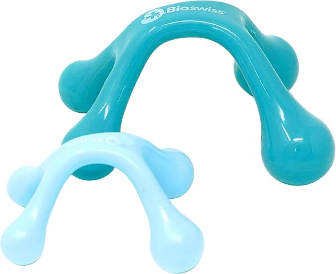 BioSwiss 2-Pack Handheld Full Body Massager, 4-Leg Pressure Point Tool by Bioswiss