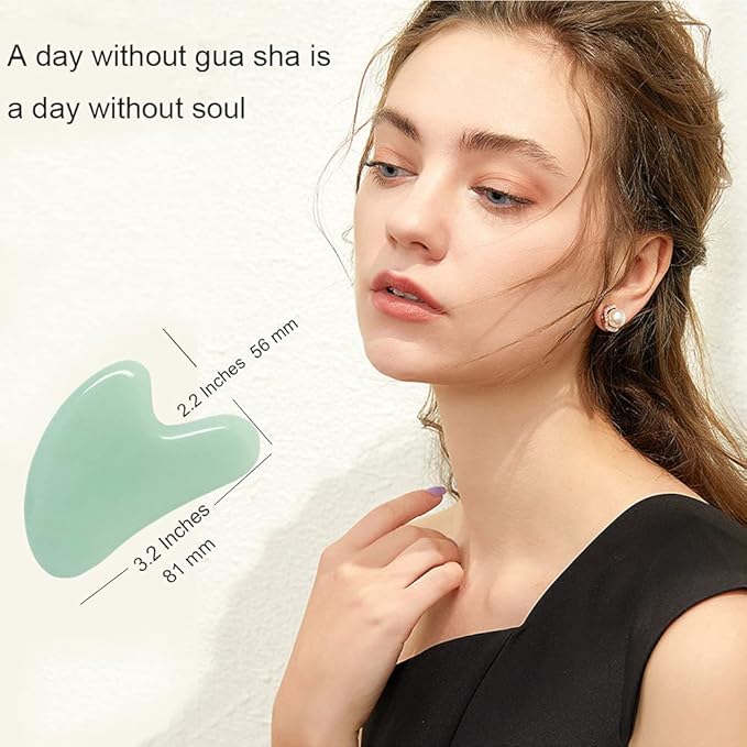 Ditind Gua Sha, Jade Stone Gua Sha Massage Tool, Guasha Tool - Image 5
