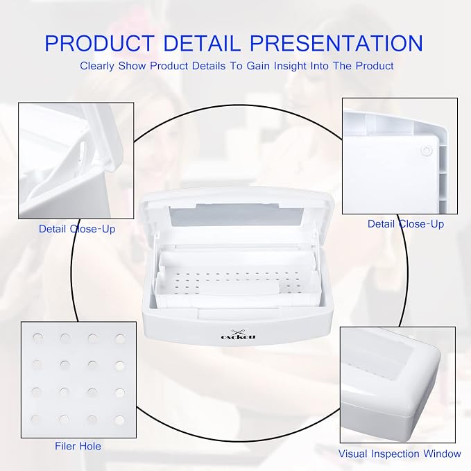 Plastic Sterilizing Tray-Sterilization Tray, Clean Sterilizer Box Storage - Image 6
