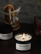 NEW Moon Handmade Candle, New Beginnings, Ritual Energy Gift, Intention - Image 6