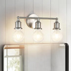 3-Light Vanity Light Fixture, Modern Brushed Nickel Wall Sconce Light Fixture - Image 8