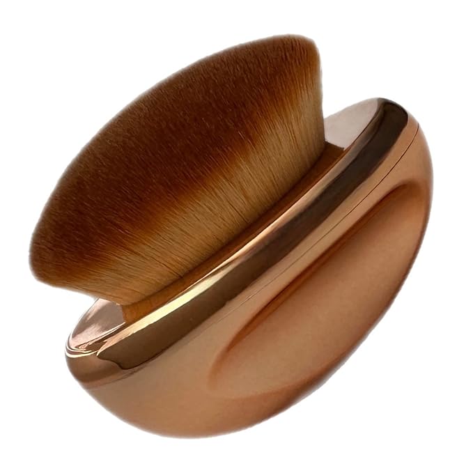 Foundation Brush Palm Makeup SOFT Kabuki Dome Shaped Face Body Shimmer Oil SPF by ALAZCO
