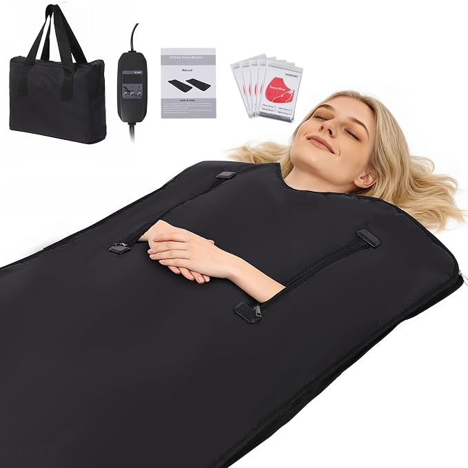 FAHKNS Infrared Sauna Blanket, Foldable Sleep Bag at Home, Portable Sauna Bag by FAHKNS