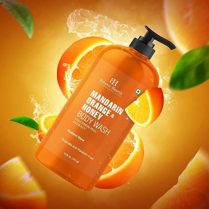 Botanic Hearth Mandarin Orange & Honey Body Wash – Refreshing Shower Gel - Image 7